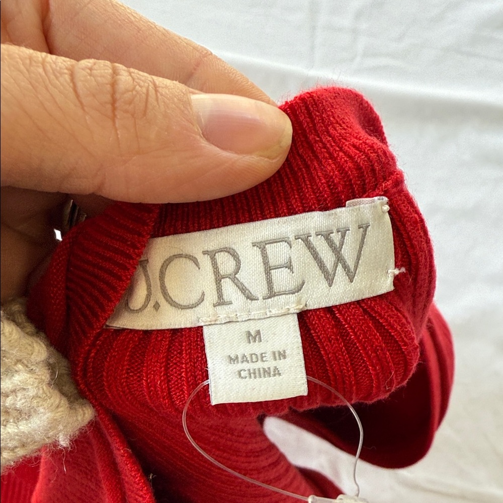 J Crew Red Sleeveless Knit Dress - Picture 6 of 7